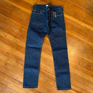 New With Tags Buck Mason Selvedge Red Line Jeans. Unworn. Size 32.